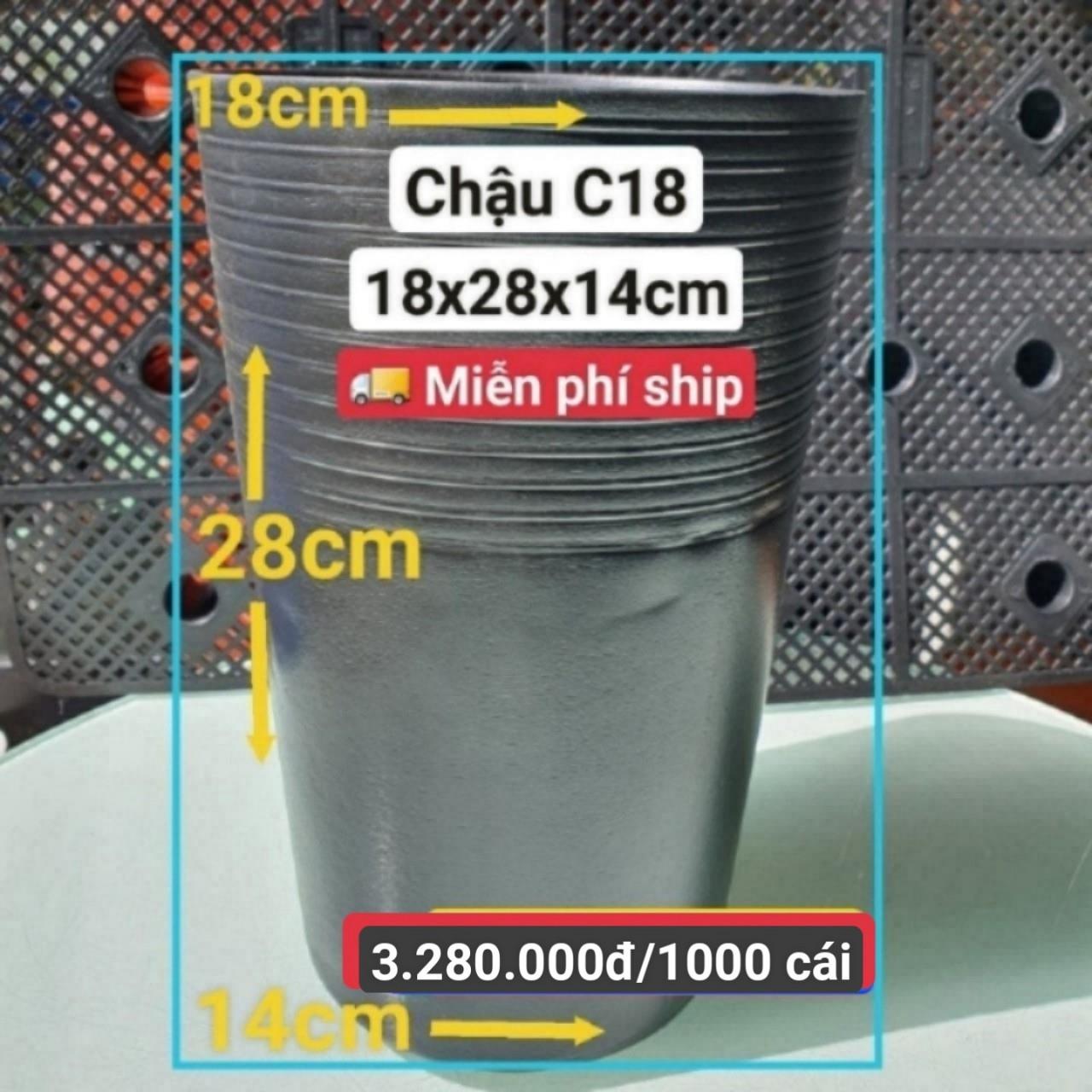 1000 Chậu Ươm Cây Giống C18